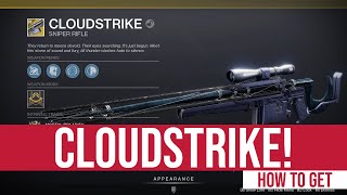 CLOUDSTRIKE! How To Unlock New Exotic Sniper Rifle in Destiny 2 Beyond Light Empire Hunts