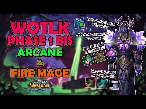 WOTLK P1 BIS Mage Guide! +How to Gear for Ulduar