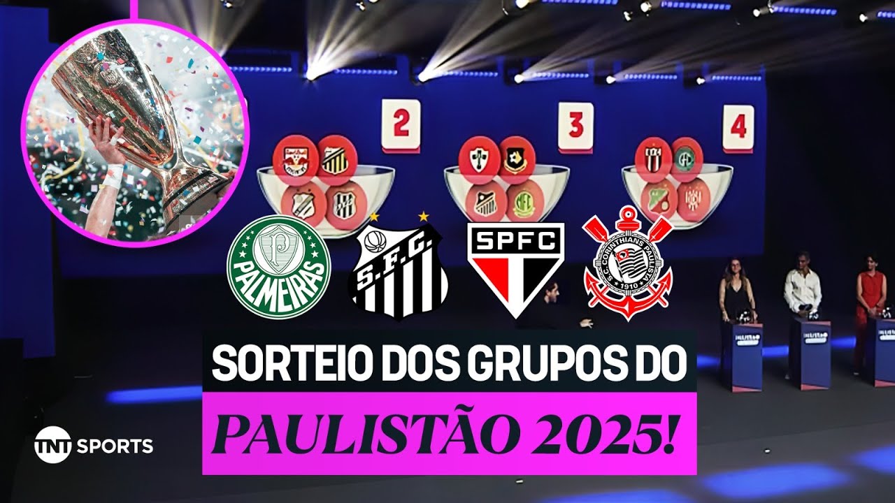 QUEM FICOU NO GRUPO MAIS DIFÍCIL? CONFIRA O SORTEIO COMPLETO DA FASE DE GRUPOS DO PAULISTÃO 2025!
