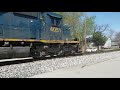 CSX Local With Loud Horn Passing Through Rushville Indiana