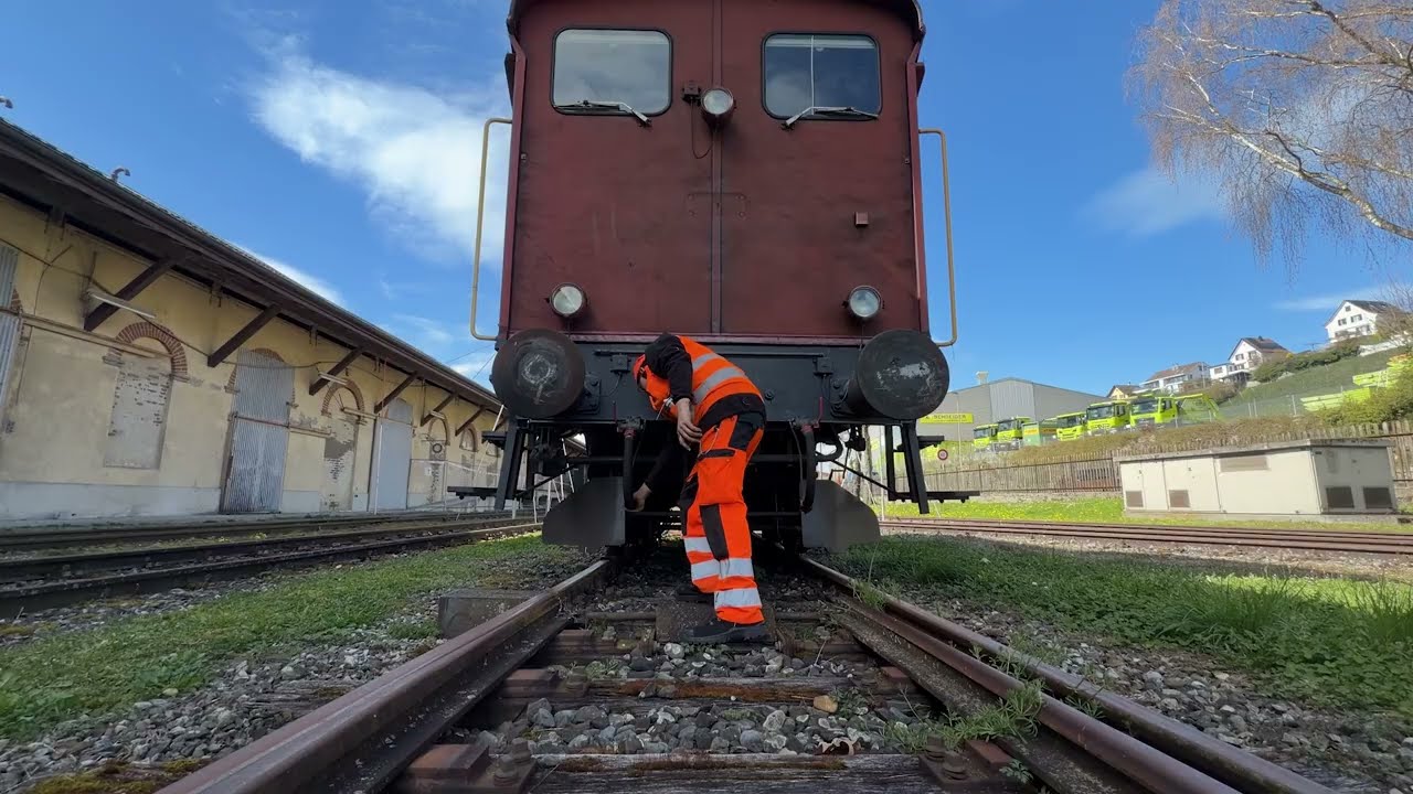Seepark Uetikon - Abtransport Lokomotive