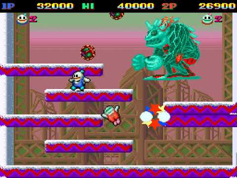 [TAS] Snow Bros: Nick & Tom (Arcade, 2 players) in 10:31.