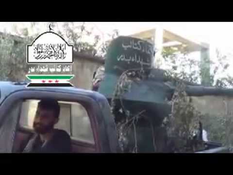 تجهيز مدفع بي أم بي من قبل كتائب شهداء بدر لدك مقرات النظام على جبهة الخالدية في مدينة حلب