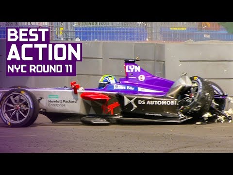 Best Crashes, Spins, Slides and Saves! | Round 11 2018 Qatar Airways New York City E-Prix