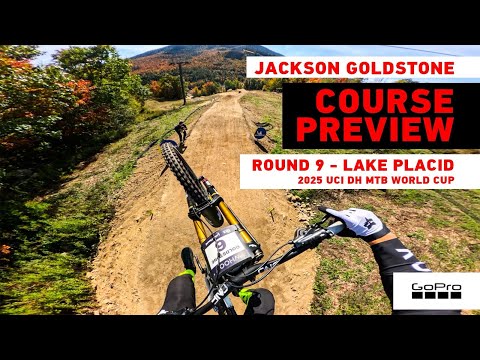 GoPro: New track!! Jackson Goldstone DH World Cup Course Preview Lake Placid 2025