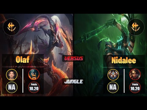 Blaber OLAF (Jungle) [Conqueror] VS NIDALEE - Challenger NA Patch 10.20