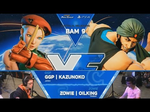 【SFV: Battle Arena Melbourne 9 - TOP 16】GGP | KAZUNOKO vs ZOWIE | OIL KING