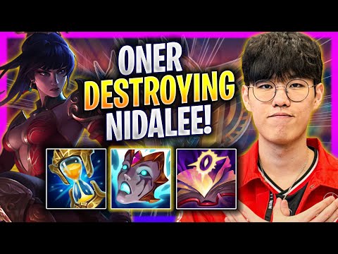 ONER DESTROYING WITH NIDALEE! - T1 Oner Plays Nidalee JUNGLE vs Graves! | Season 2025