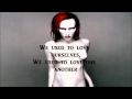 Marilyn Manson - Great Big White World lyrics ...