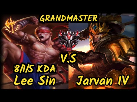 SN Shernfire (LEE SIN) vs JARVAN IV - 8/1/5 KDA JUNGLE GAMEPLAY - NA Ranked GRANDMASTER v9.6