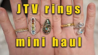 JTV mini jewelry haul & unboxing! | jewelry television rings