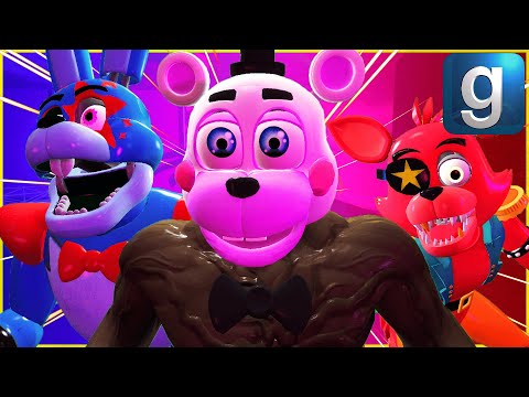 Gmod FNAF | Review | Brand New Security Breach Extras Chasing Nextbots!