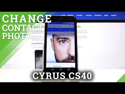 How to Add Photo to Contacts in CYRUS CS40 FREESTYLE – Add Profile Photo to Contact