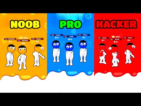 Dye Hard Gameplay - NOOB vs PRO vs HACKER (iOS/Android)