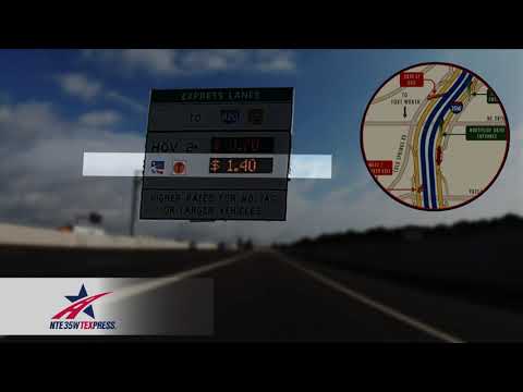 NTE 35W TEXpress Lanes | Northside Drive Entrance