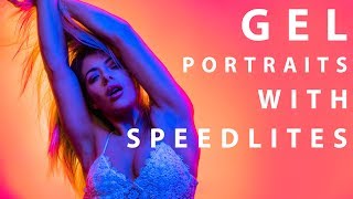 Gel portrait photography with budget speedlites