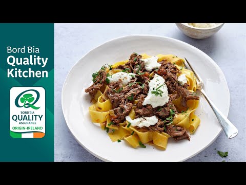 Beef Ragu with Pappardelle and Creamy Mozzarella Video