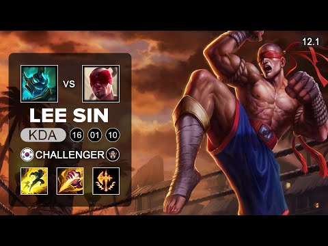 Lee Sin Jungle vs Hecarim - KR Challenger - Season 12 Patch 12.1