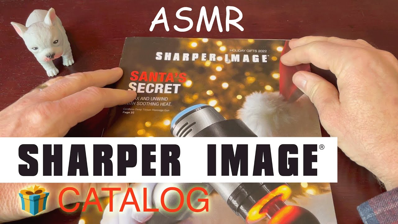 🎁 Flip through Sharper Image Holiday Catalog 🎄- soft-spoken relaxing ASMR lofi