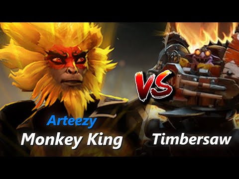 How to Monkey King safelane vs Timbersaw/Lion (feat. Arteezy) | First 10 minutes