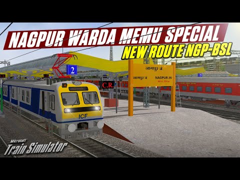 61110 NAGPUR - WARDHA MEMU TRAIN JOURNEY | MICROSOFT TRAIN SIMULATOR 🚆