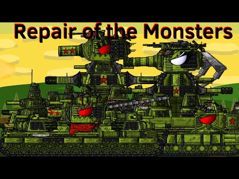 Repair of the Soviet Monsters - Cartoons about tanks