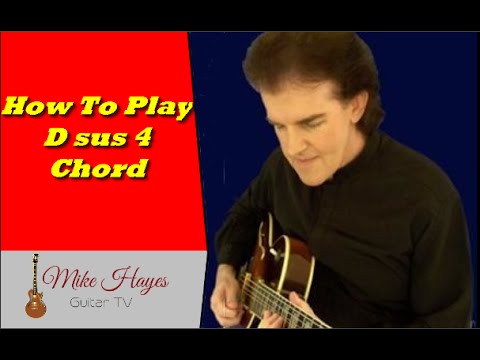 Guitar Chords: How To Play The D suspended 2nd Chord On Guitar