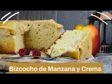 Bizcocho de Manzana 🍎 con Crema