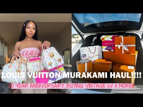 LOUIS VUITTON MURAKAMI 2025 UNBOXING!!!!  🐼 🍒 🌸🩷|| HUGE Luxury Haul 🎁
