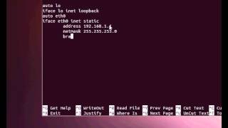 how to setup static ip address Ubuntu