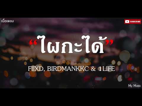 ไผกะได้ - FIIXD, BIRDMANKKC & 1LIFE |เนื้อเพลง|🎵🎵✨✨