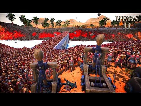 200,000 ROMANS INVADE SAXON LAND | Ultimate Epic Battle Simulator 2 | UEBS 2