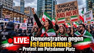 🔴LIVE: Demonstration gegen Islamismus – Protest am Potsdamer Platz