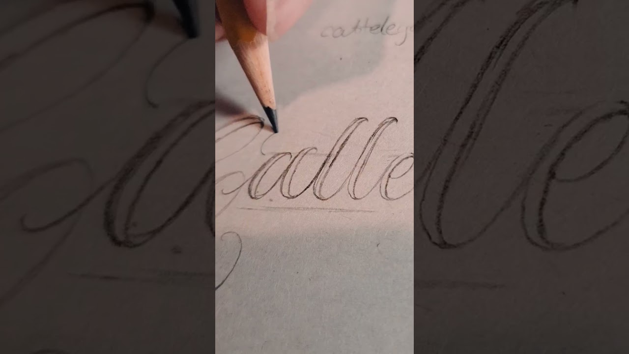 Custom Chicano Script Lettering Tattoo 