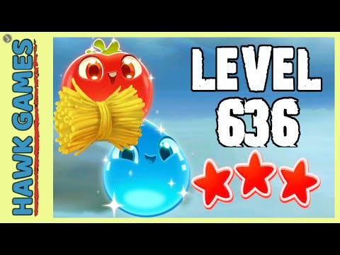 Farm Heroes Super Saga Level 636 Hard - 3 Stars Walkthrough, No Boosters