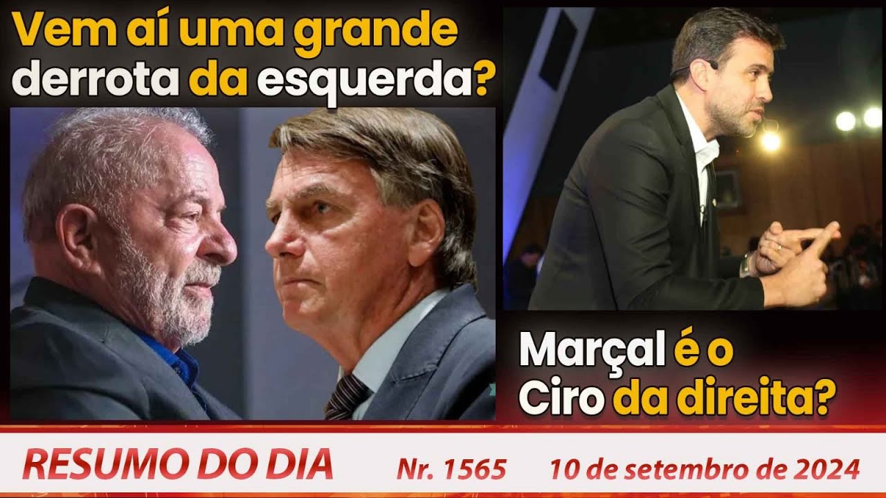Vem aí uma grande derrota da esquerda? Marçal é o Ciro da direita? - Resumo do Dia nº 1564 - 10/9/24