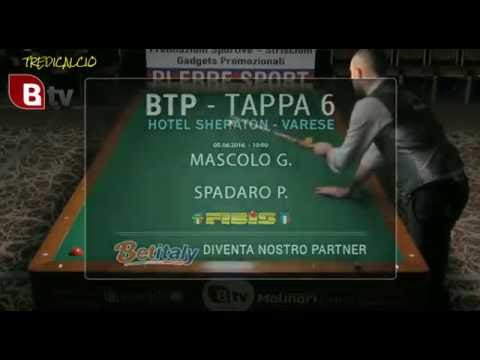 SPADARO vs MASCOLO - 6^PROVABILIARDO  BTP 2016 VARESE