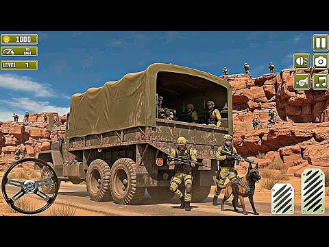 US Army Truck 3D Military Game Insane Offroad Cargo Missions! 🚛💥 Android Gameplay