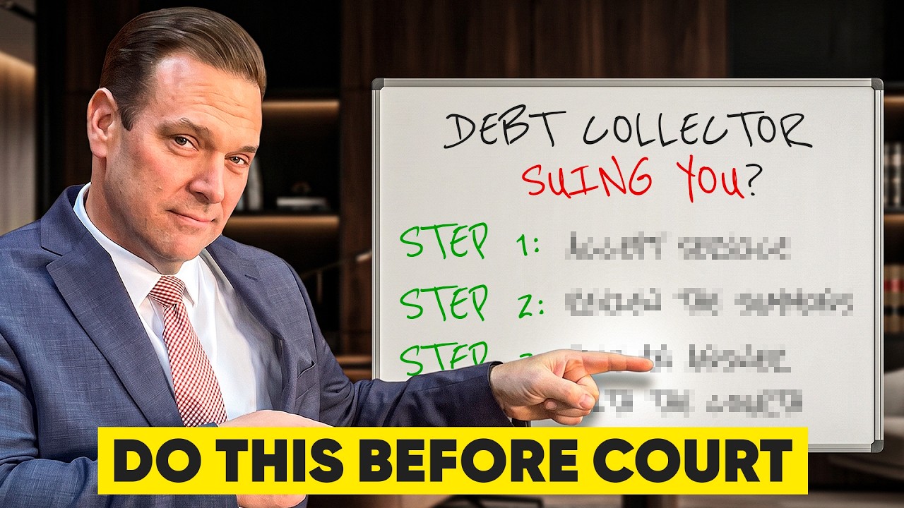 Debt Collector Suing You? Do These Three Steps Immediately