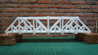 How to make baltimore truss bridge using straws #180