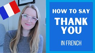 How to say THANK YOU in French #short