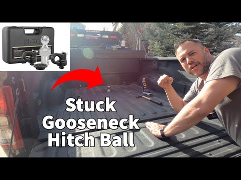 How to REMOVE stuck Curt Gooseneck Hitch Ball (RAM 3500 Cummins 6.7)