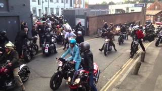 Distinguished Gentleman's Ride 2013 London. Setting off.