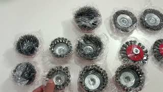 INREPRO 12 piezas Cepillo para Taladro de Alambre M14, UN KIT MUY COMPLETO