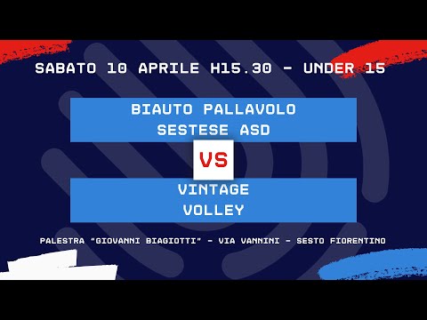 [Vintage Volley] 10/05/2025 | Under 15 | Biauto Pallavolo Sestese Asd vs Vintage Volley