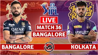 Royal Challengers Bangalore vs Kolkata Knight Riders Live | RCB vs KKR Live Commentary | 2nd Innings