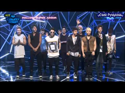 {Arabic Sub}120705 RT M Countdown - Comeback stage of Super Junior