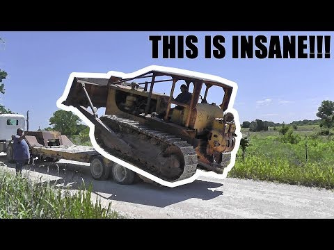 CAT D8 TRANSPORT & UNLOADING!!!