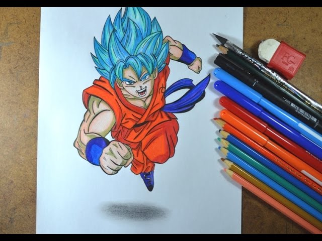 desenhando goku 3d super saiyajin desenhando goku ssj 3 speed
