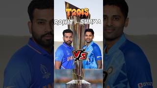 Rohit Sharma vs surya Kumar yadav in T20IS comparison #shorts #YT short #cricket #Rohit vs surya